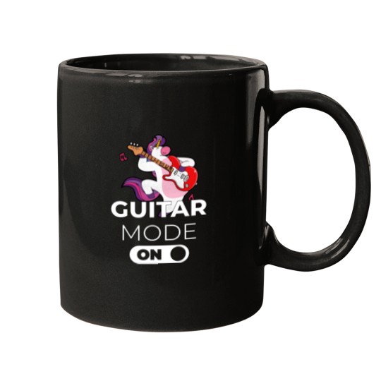 Discover Guitar Mode On Unicorna Mugs