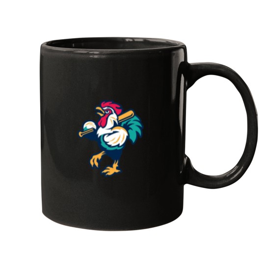 Discover Rooster Mascot Mugs