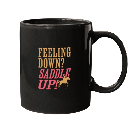 Discover Horse Riding Feeling Down Saddle Up Active Mugs