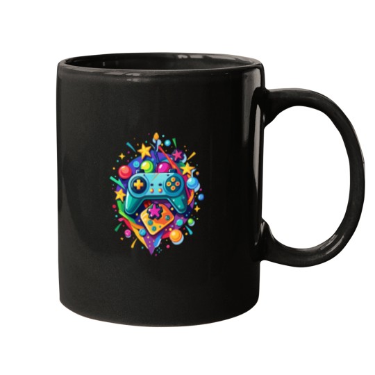 Discover Colorful Console Controller Mugs