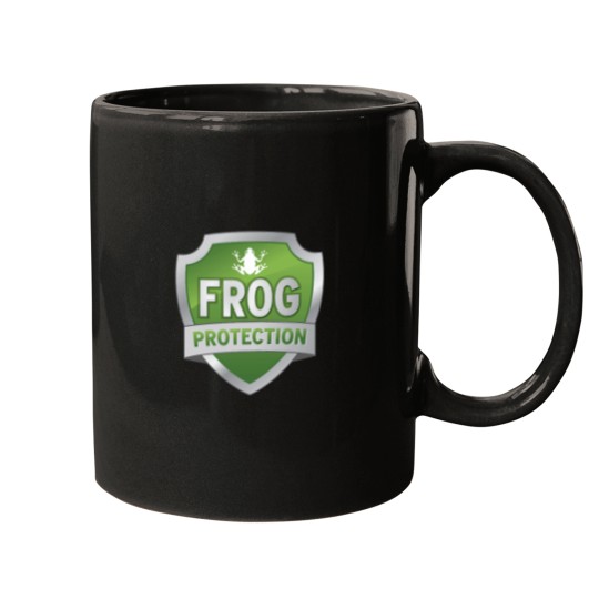 Discover Frog Protection Fraud Protection! Mugs
