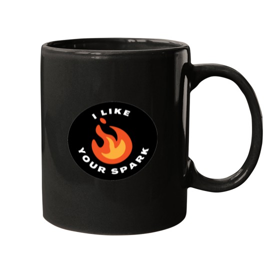 Discover I like your spark, howls moving castle, calcifer Mugs