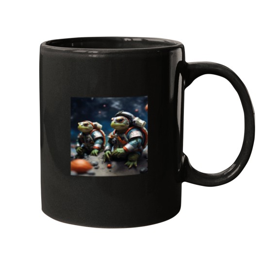 Discover Turtles in space uniforms Mugs