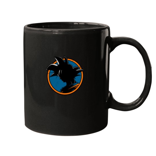Discover Son Goku Dragon Ball Akira Toriyama Logo Silhouette 1 Mugs