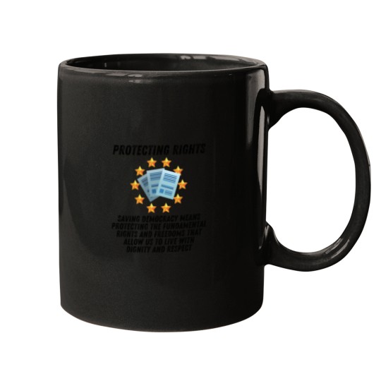 Discover Save Democracy Classic Mugs