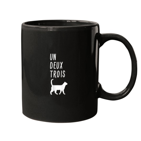 Discover Un Deux Trois Cat Shirt Funny French Teacher Gift Mugs