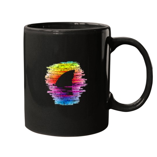 Discover Rainbow Waters Shark Fin Awareness TShirt Mugs