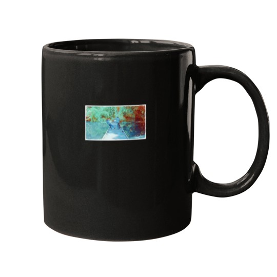 Discover Pushing the Boy off the Bridge Mugs
