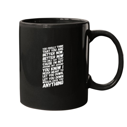 Discover Better Now Post Malone Lyrics Mugs