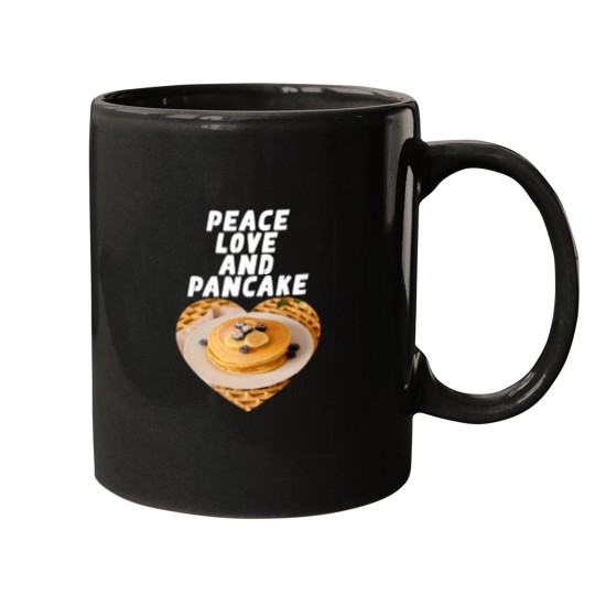 Discover Peace love and pancake lover Sunday breakfast Mugs