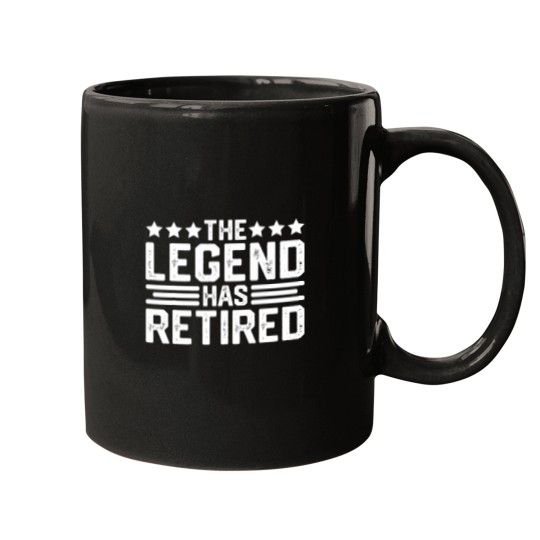 Discover The Legend Has Retired Retirement Funny Mugs