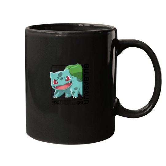 Discover poket mons Bulbasaur Stats Grass Type Kanto Partner 0 Mugs