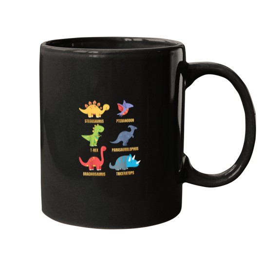 Discover Types Of Dinosaurs Dino Identification Cute Sweet Mugs