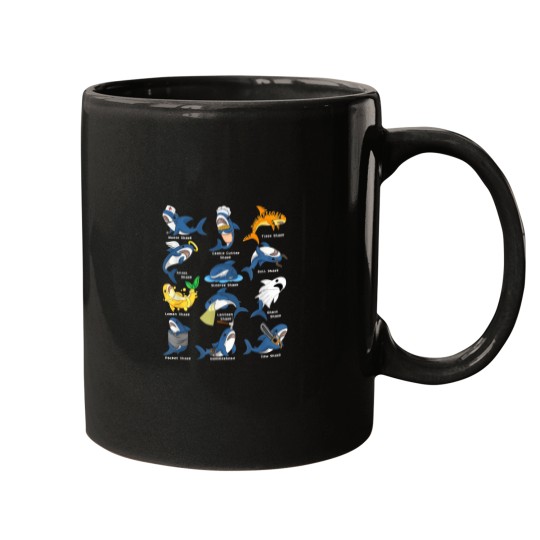 Discover Type of Sharks Costume Shark Nurse Angel Shark Sl Mugs