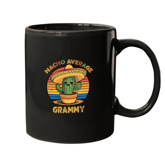 Discover Nacho Average Grammy Matching Mexican Cinco De Mayo Funny Mugs