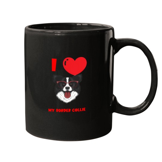 Discover I Love My Border Collie Mugs
