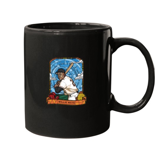 Discover WILLIE MAYS STAINED GLASS - Willie Mays - Mugs