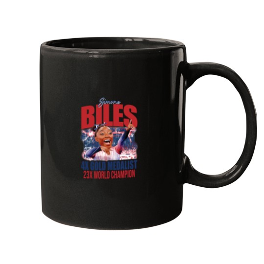 Discover Simone Biles Summer Olympic Games Bootleg Mugs, 2024 Olympics