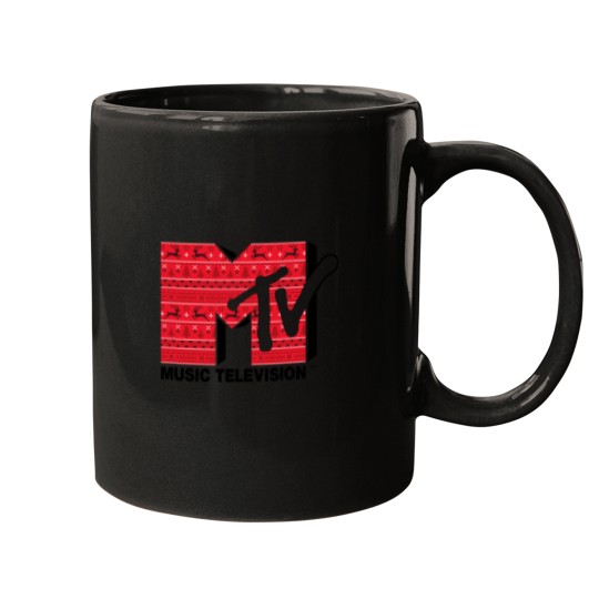 Discover Mademark x MTVs The  MTVs Logo in Ugly Christmas Style Mugs