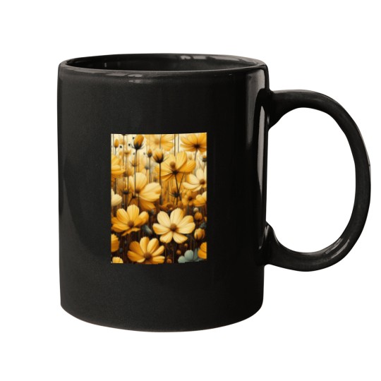 Discover Vibrant Yellow Cosmos Flowers Add a Splash of Sunshine to Your Space Classic Mugs