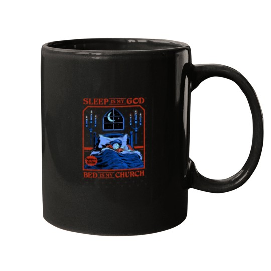 Discover Sleep is my God Mugs