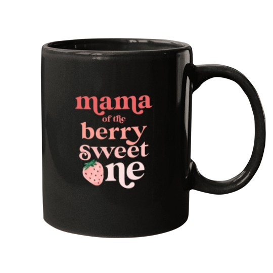 Discover Mama of the Berry Sweet One Strawberry First Birthday 1st Mugs