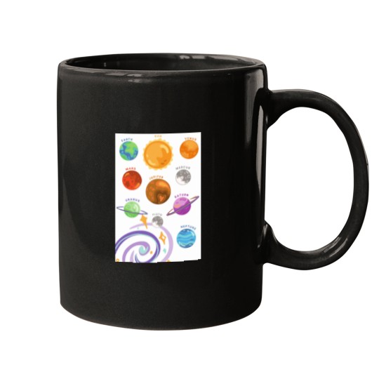 Discover Planets Colour,Cosmis Sound Classic Mugs