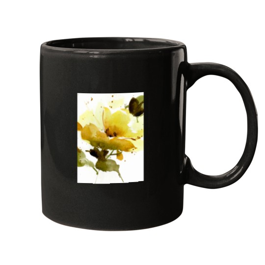 Discover Yellow rose Graphic Mugs