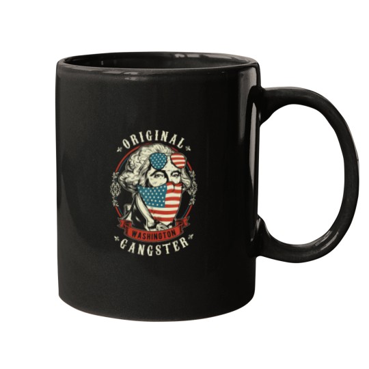 Discover George Washington Original Gangster 4th of July Tank Top Mugs