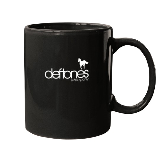 Discover Deftone white pony Mugs