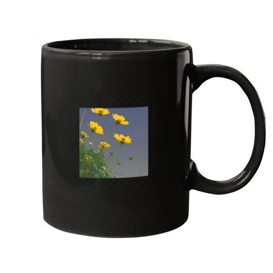 Discover Vibrant Yellow Flowers in a Sea of Green Gift Classic Mugs