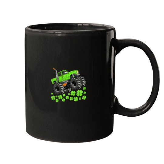 Discover Boys St Patricks Day Toddler Lucky Monster Truck Mugs