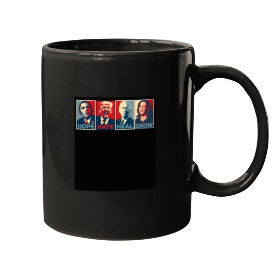 Discover Hope Hate Heal Grow Harris 2024 Mugs