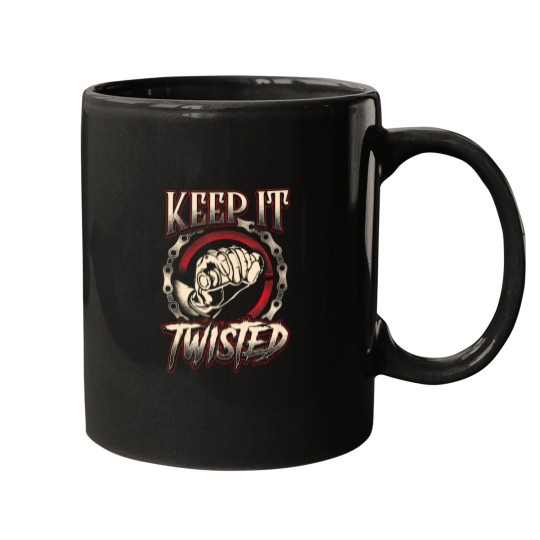 Discover Biker Keep It Twisted Funny Motorbike Dirt Or Racing Mugs