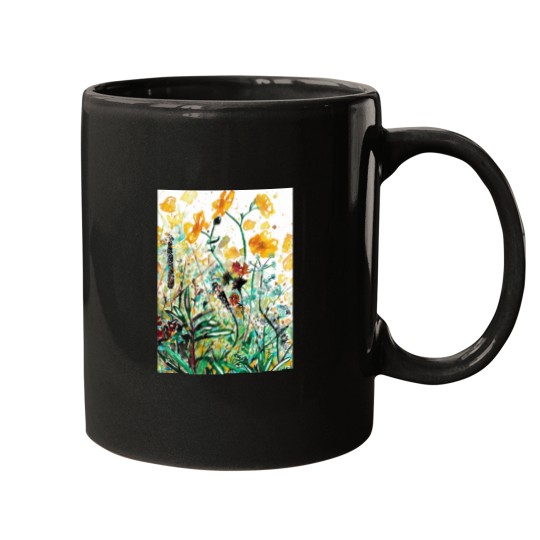 Discover Buttercups by the roadside Graphic Mugs