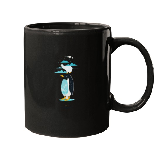 Discover VIntages Penguin By CallisC Arts Active Mugs