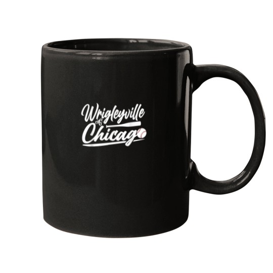 Discover Wrigleyville Chicago Baseball American Mugs