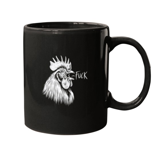 Discover Chicken Rooster Saying Fuckss Funny Tank Top Mugs