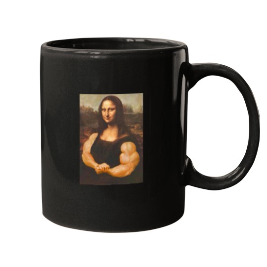 Discover Mona Lisa Bodybuilding Muscle Gym Workout Outfits Mugs