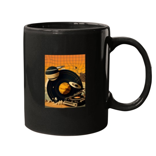 Discover Cosmic Sound - Vibrant and Unique Artwork for Cosmic Music Lovers Classic Mugs