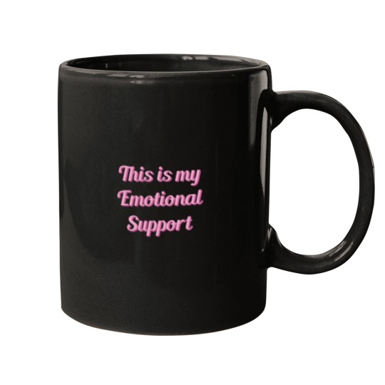 Discover This is my Emotional Support Kindle Pink Mugs