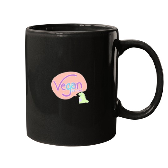 Discover Vegan as fucks kawaii pastel dinosaur Mugs