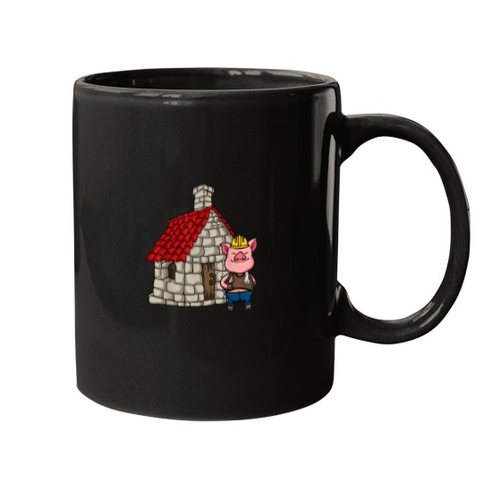 Discover Three Pigs Lazy Halloween Costume Brick House Mugs