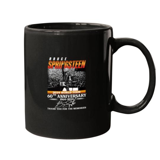 Discover Bruce Springsteen 2024 Tour Mugs, Bruce Springsteen 60th Anniversary Mugs