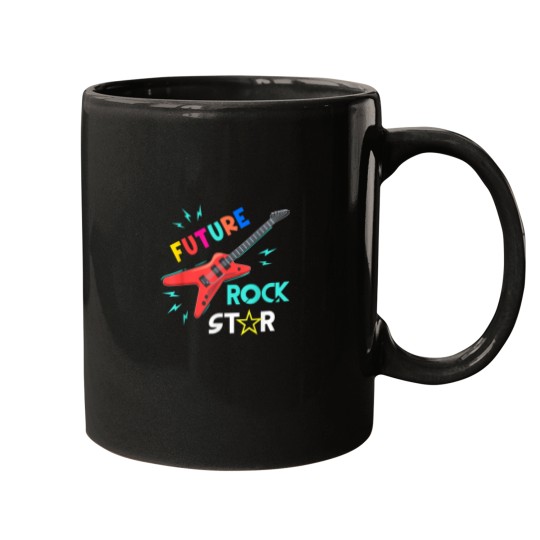 Discover Youth Future Rockstar Guitar Music Boys Girls Te Mugs