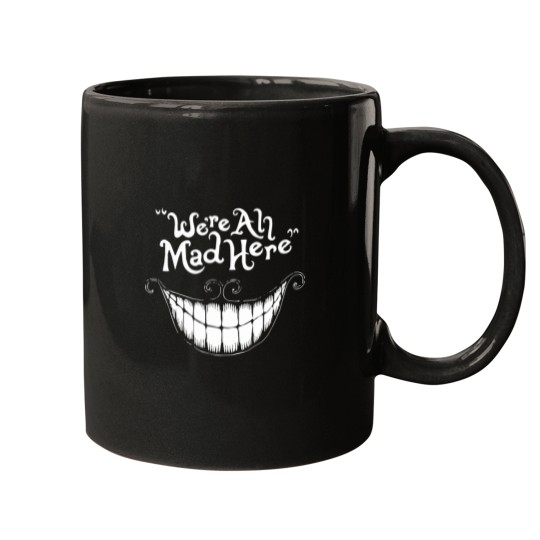 Discover Were All Mad Here White Essential Mugs