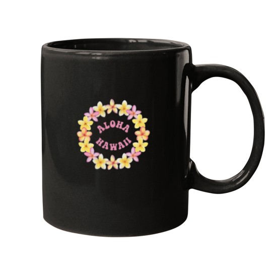 Discover Aloha Hawaii Flower Lei Mugs