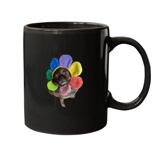 Discover Chilli The Pug flower hat Mugs