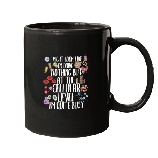Discover Funny Biology Microbiology Teacher Cellular Botany Molecule Mugs