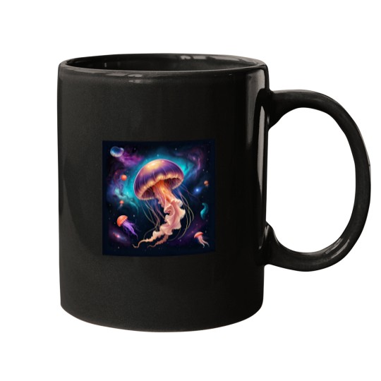 Discover jellyfish watercolor Mugs